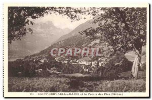 Old Postcard Saint Gervais les Bains and the tip of Fizz