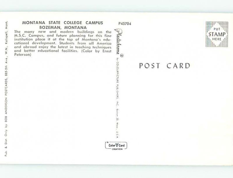 Chrome COLLEGE SCENE Bozeman Montana MT AG7235