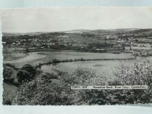 Horseshoe Bend River Towy Camarthen Wales Vintage Friths RP Postcard