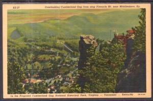 Overlooking Cumberland Gap From Atop Pinnacle Mt Near Middlesboro,KY BIN