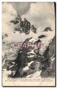 Old Postcard The Alps Grand Peak north face of the Meije