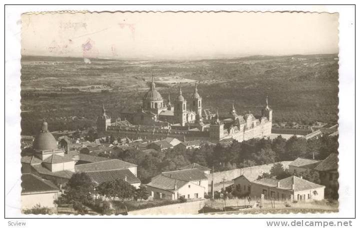 RP, Monastery, General View, El Escorial, Spain, 1950s