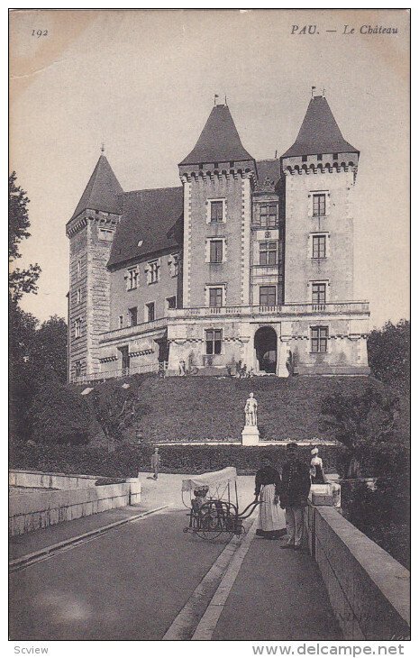 PAU, Pyrenees Atlantiques, France, 1900-1910's; Le Chateau, Nanny With A Chil...