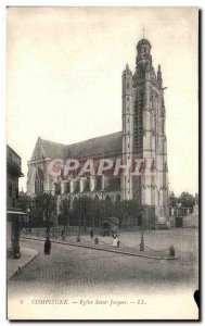 Old Postcard Compiegne Eglise Saint Jacques