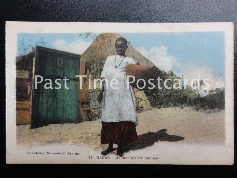 Vintage PC - Senegal, Dakar - Jeune Fille Toucouleur