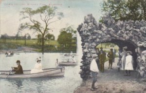 Wisconsin Milwaukee Grotto and Lake In Mitchell Park 1908