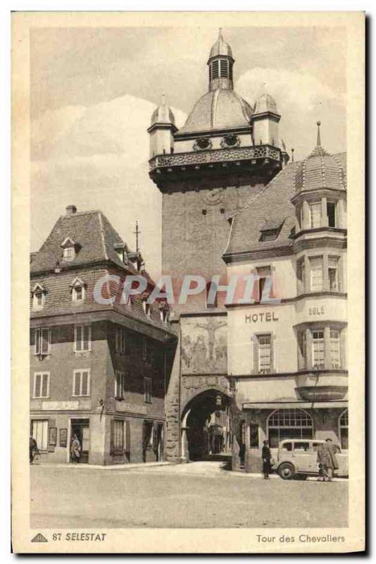 VINTAGE POSTCARD Selestat Turn of the knights