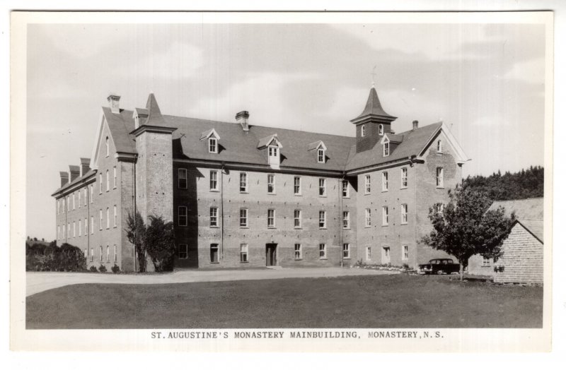 Real Photo, St Augustine's Monastery Front of Main Building, Nova Scotia,