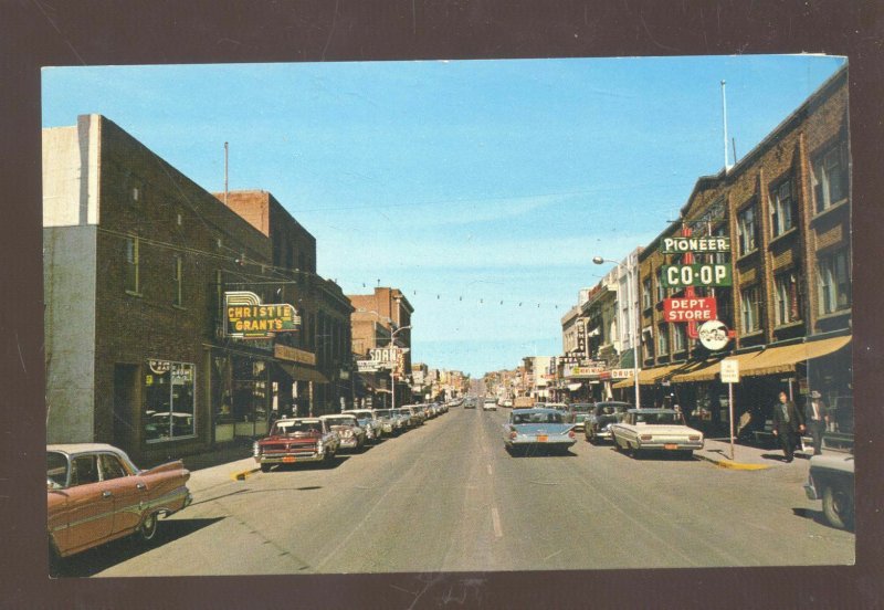 SWIFT CURRENT SASKATCHEWAN CANADA DOWNTOWN STREET SCENE POSTCARD