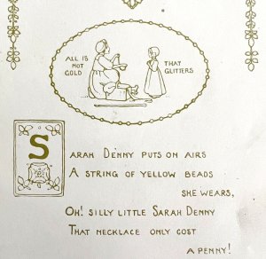 All That Glitters 1906 Wise Sayings Print 6 x 4 MilIicent Sowerby DWZ3D