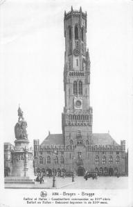 BT4496 Bruges brugge beffroi et halles constructions commencees Belgium