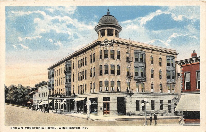 G8/ Winchester Kentucky Postcard  c1910 Brown-Proctoria Hotel