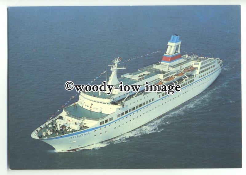 LN0073 - East German Liner - Arkona - postcard