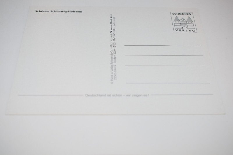 Schleswig-Holstein-Lied Germany Postcard Verlag Schoning