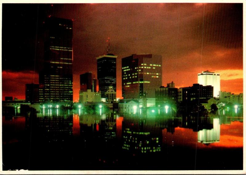 Florida Tampa Skyline At Twilight