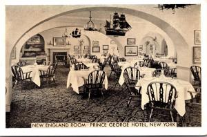 New York City Prince George Hotel New England Room