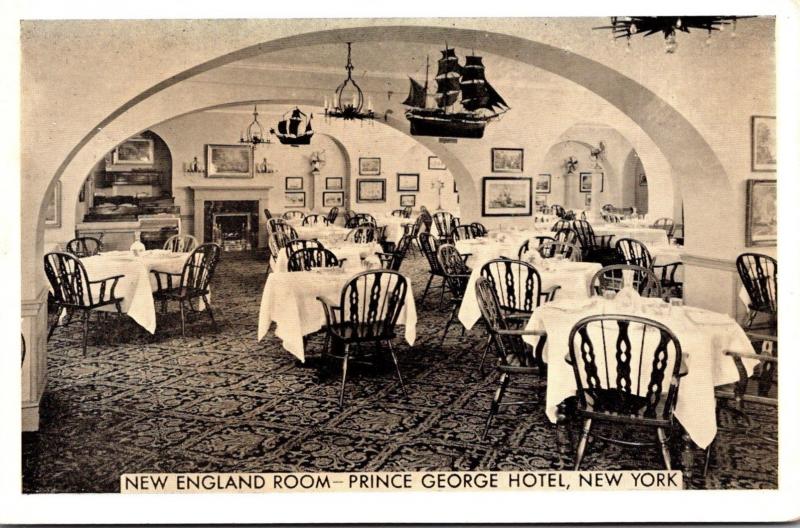 New York City Prince George Hotel New England Room