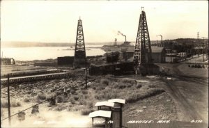 Manistee Michigan MI Morton Salt Co East Wells Real Photo Postcard