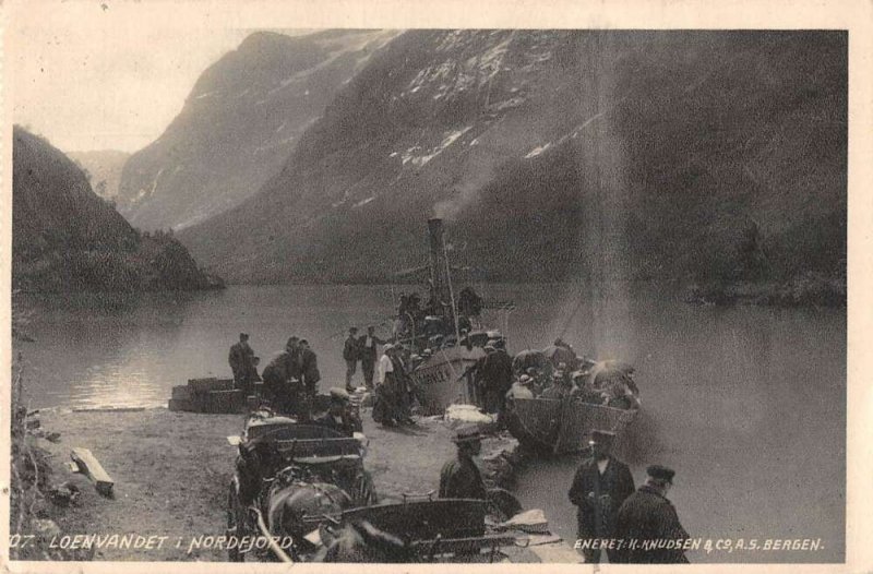 Loenvandet Nordfjord Steamer Vintage Postcard AA34889
