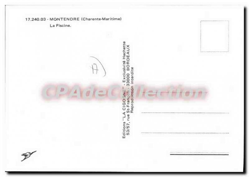 Modern Postcard Montendre The Pool