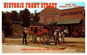 Postcard SHOPS SCENE Dodge City Kansas KS AR5347