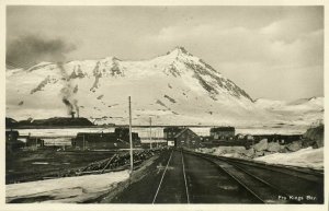norway norge, SPITSBERGEN SVALBARD, Kings Bay, Railway Station ? (1937) Postcard