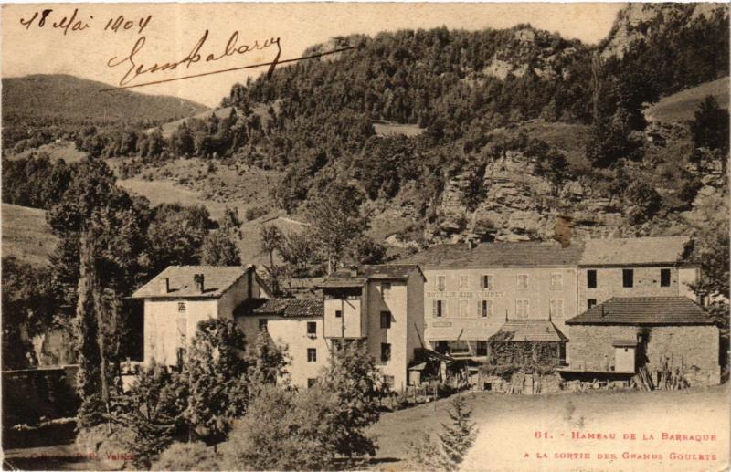 CPA Hameau de la Barraque a la Sortie des Grands GOULETS (583608)