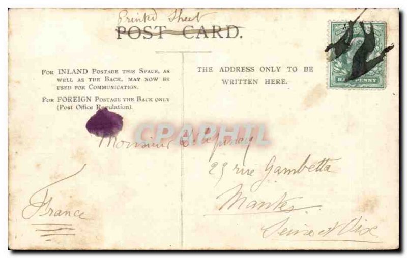 Great Britain Great Britain Old Postcard Caversham eel Bucks