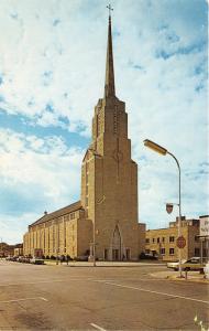 La Crosse Wisconsin~St Joseph The Workman Cathedral~Dedicated 1962~Street Scene