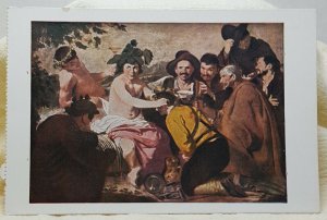 Museo del Prado Velazquez Los Borrachos Art Vintage Postcard