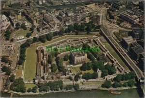 London Postcard - Aerial View of The Tower of London. Posted 1970 - RR19433