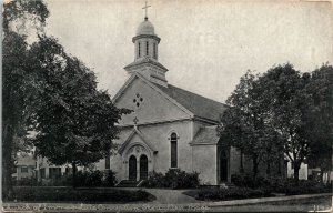 Church Immaculate Conception Massachusetts MA Antique Postcard UNP Unused DB 