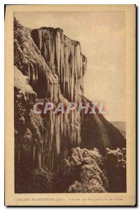 Postcard Old Baume les Messieurs Jura Cascade Tufs taken by Ice