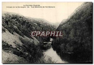 Old Postcard The Correze lllustree Gorges of the Dordogne Valley Vue Generale...