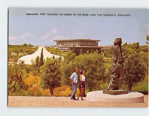 Postcard View Towards The Shrine Of The Book And The Knesseth Building, Israel