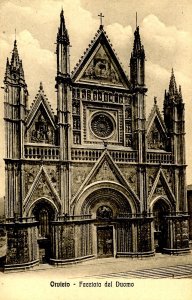 Italy - Orvieto. Façade of the Cathedral