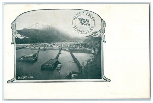 c1905 Pacific Coast Steamship Co. Skagway Alaska Boat Landing Postcard