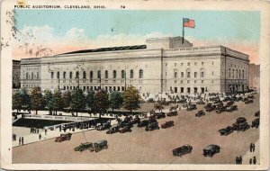 Cleveland OH Public Auditorium c1930 Union News Postcard F24