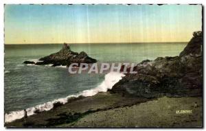 Old Postcard Saint Quay Portrieux The Rock Garbot of Oats