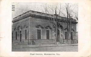 Monouth Illinois Post Office Vintage Postcard AA19786