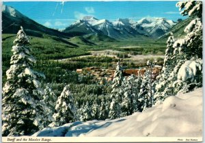 Postcard - Banff And The Massive Range - Banff National Park, Alberta, Canada