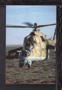 Mi-24 Hind Attack Helicopter Postcard 