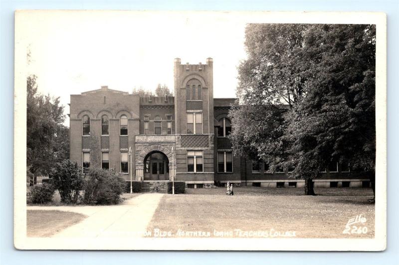 Postcard ID Lewiston Northern Idaho Teachers College Admin Building RPPC D24