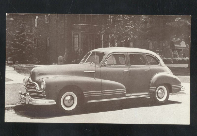 1947 PONTIAC TORPEDO SEDAN '47 CAR DEALER ADVERTISING VINTAGE POSTCARD