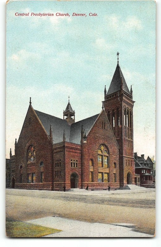 Denver, CO - Central Presbyterian Church - c1910 Postcard