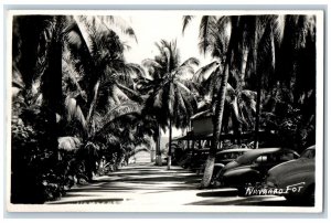 Acapulco Guerrero Mexico Postcard Walkway to the Beach c1950's RPPC Photo