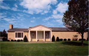 Herbert Hoover Memorial Library 1960 West Branch Iowa IA Postcard UNP VTG 