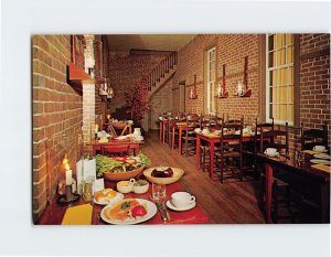 Postcard One of the dining rooms Trustees Office Pleasant Hill Kentucky USA