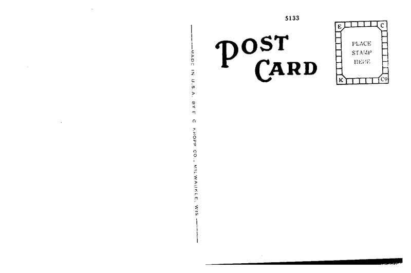 Postcard LIBRARY SCENE Dowagiac Michigan MI AU9089