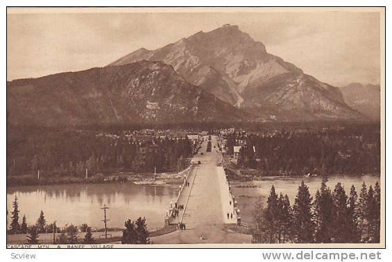 Cascade Mountian and Banff Village, Alberta, Canada, 10-20s